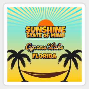 Cypress Lake Florida - Sunshine State of Mind Sticker